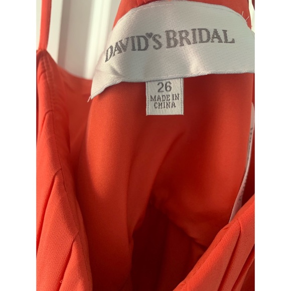 David’s Bridal, size 26, coral, formal gown - Picture 6 of 6